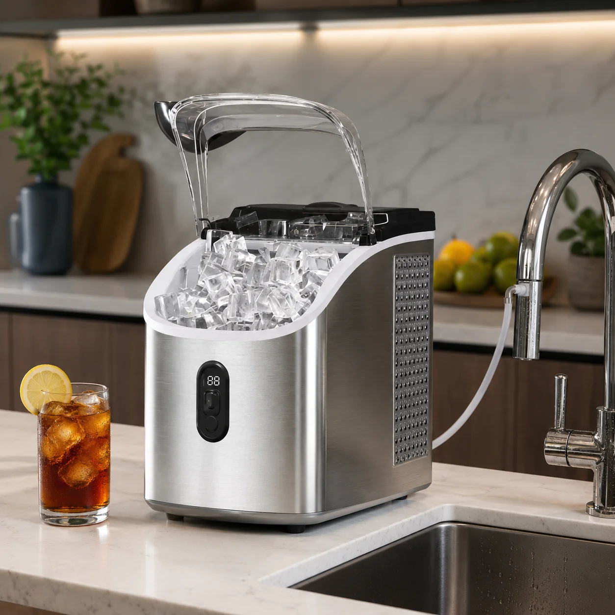 Countertop Ice Maker Portable Self-Cleaning Design Easy To Use - Image 3